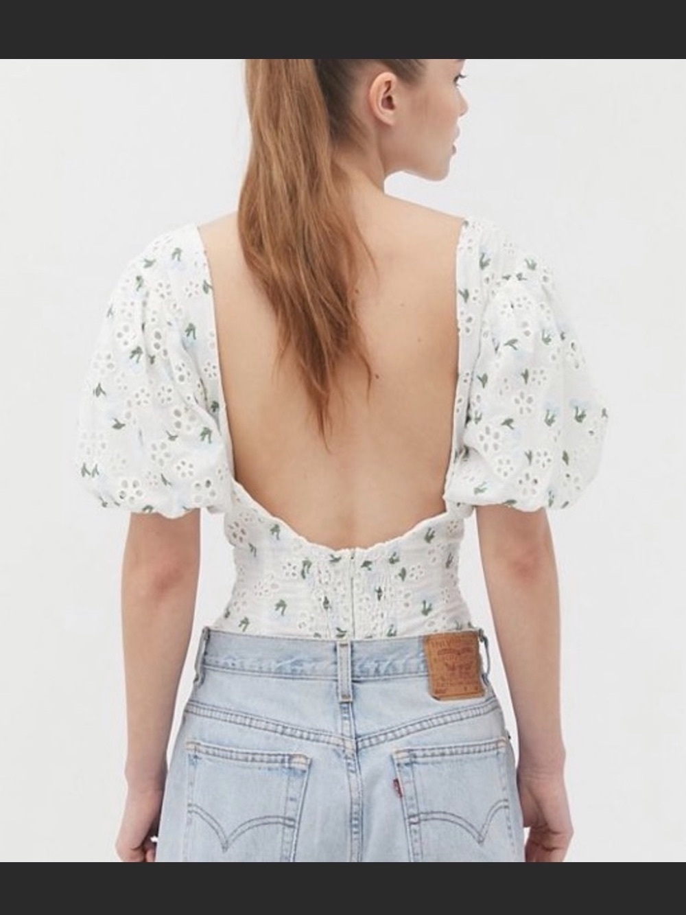 For Love and Lemons Puff Sleeve Bodysuit - Picture 2 of 5